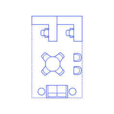 Layouts Private Offices Shared L Shape Wall Suite Sketch Svg Vector, Free Vectors File